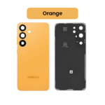 Back Glass with Camera Lens and Adhesive for Samsung Galaxy S24 Plus (Orange)