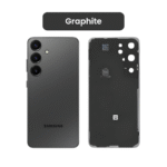 Back Glass with Camera Lens and Adhesive for Samsung Galaxy S23 (Graphite)