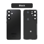 Back Glass with Camera Lens and Adhesive for Samsung Galaxy S24 (Black)