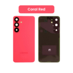Back Glass with Camera Lens and Adhesive for Samsung Galaxy S25 (Red)