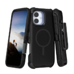 Defender Heavy Duty magnatic magsafe with belt clip for Iphone 15plus/14plus– Black