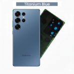 Back Glass with Camera Lens and Adhesive for Galaxy-S26Ultra(sky blue)