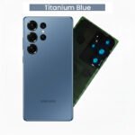 Back Glass with Camera Lens and Adhesive for Galaxy-S26(blue)