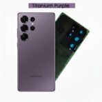 Back Glass with Camera Lens and Adhesive for Galaxy-S26Ultra(cobalt violet)