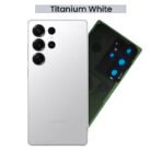 Back Glass with Camera Lens and Adhesive for Galaxy-S26Ultra(white)