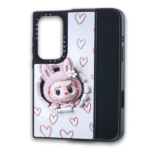 3D. Labubo case magsafe for iPhone S24 Ultra – White/Pink