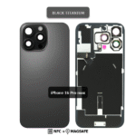 Back Glass with Wireless (NFC) and MagSafe Magnet for iPhone 16 Pro Max (BLACK Titanium)