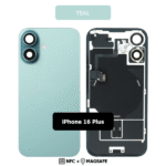 Back Glass with Wireless (NFC) and MagSafe Magnet for iPhone 16plus (Teal)premium