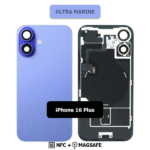 Back Glass with Wireless (NFC) and MagSafe Magnet for iPhone 16plus (Ultra Marine) Premium