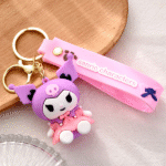KeyChain Kuromi Lavender and Light Pink