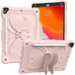 Butterfly Case with Pen Slot for iPad-AIR4/AIR5-11",10.9"-Pink(2018,2020,2021,2022)
