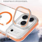 Leo Magsafe case For camera kick stand iPhone=17 Pro Max(Orange) - Image 3