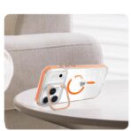 Leo Magsafe case For camera kick stand iPhone=17 Pro Max(Orange) - Image 4