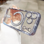 Magshine Glitter Magsafe Case For iPhone 17 Pro - Blue