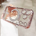 Magshine Glitter Magsafe Case For iPhone 17 Pro Max - Pink