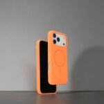 Silicon.Appale Logo Case with Magsafe For iPhone 17 Pro – Orange
