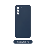 Back Glass with Camera Lens and Adhesive for Samsung Galaxy S21 FE Blue
