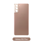 Back Glass with Camera Lens and Adhesive for Samsung Galaxy S21 Plus Phantom Gold