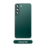 Back Glass with Camera Lens and Adhesive for Samsung Galaxy S22 Green