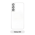Back Glass with Camera Lens and Adhesive for Samsung Galaxy S22 Phantom White