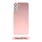Back Glass with Camera Lens and Adhesive for Samsung Galaxy S22 Plus Pink Gold