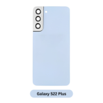 Back Glass with Camera Lens and Adhesive for Samsung Galaxy S22 Plus Sky Blue