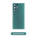 Back Glass with Camera Lens and Adhesive for Samsung Galaxy S22 Ultra Green