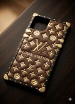 Squre Love case lather for iPhone-14plus/15plus=(Brown) - Image 3