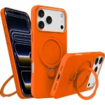 Core 360 Grip Magsafe Silicone Case For iPhone-13/14/15-Orange