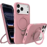Core 360 Grip Magsafe Silicone Case For iPhone-17ProMax-Pink
