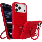 360 Grip Magsafe Silicone Case For iPhone 17 Red