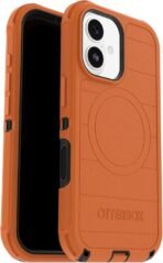 Defender Magnetic Megsafe with Belt Clip for iPhone 17 Pro-Orange - Image 2