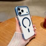 Aura Clear Magsafe Case For iPhone 17 Pro Max Blue