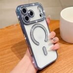 Magshine Glitter Magsafe Case For Samsung =S26 Ultra – Blue