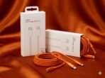 Ap.No Logo Super Fast IPhone Cable=type C to type C=(3ft/1m)(ORANGE COLOUR)