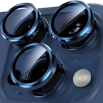 Camera Lens Tempered Glass Ring for iPhone 17 Pro / 17 Pro Max Blue
