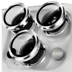 Camera Lens Tempered Glass Ring for iPhone 17 Pro / 17 Pro Max Silver