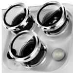Camera Lens Tempered Glass Ring for iPhone 17 Pro / 17 Pro Max Silver