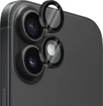 Camera Lens Tempered Glass Ring for iPhone 17 Black