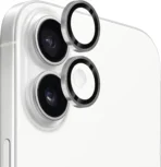 Camera Lens Tempered Glass Ring for iPhone 16/16 Plus Clear