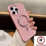 Moonlight glitter magsafe case for iphone-13/14/15-pink
