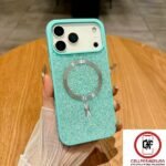 Moonlight glitter magsafe case for iphone-13/14/15-teal