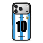 3D Argentina Flag Messi Case for iPhone-17ProMax-(M.10)
