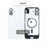 Back Glass with wirless Magnets for IPhone-16e-white