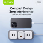 Bavin Super Fast Combo Charger (20W)USB&Type C Dual Port C to Lighting Cable-White - Image 7