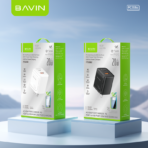 Bavin Super Fast Combo Charger (20W)USB&Type C Dual Port C to C Cable-White - Image 2