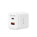 Bavin Super Fast Combo Charger (20W)USB&Type C Dual Port C to C Cable-White - Image 7