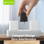 Fast Charger With USB To C Cable Black By Bavin (PD 20W) - Image 6