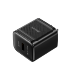 Fast Charger With USB To Lightining Cable Black By Bavin (PD 20W)