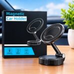 Magnetic Metal Car Phone Mount – Strong Hold & Secure Dashboard Mount - Image 2